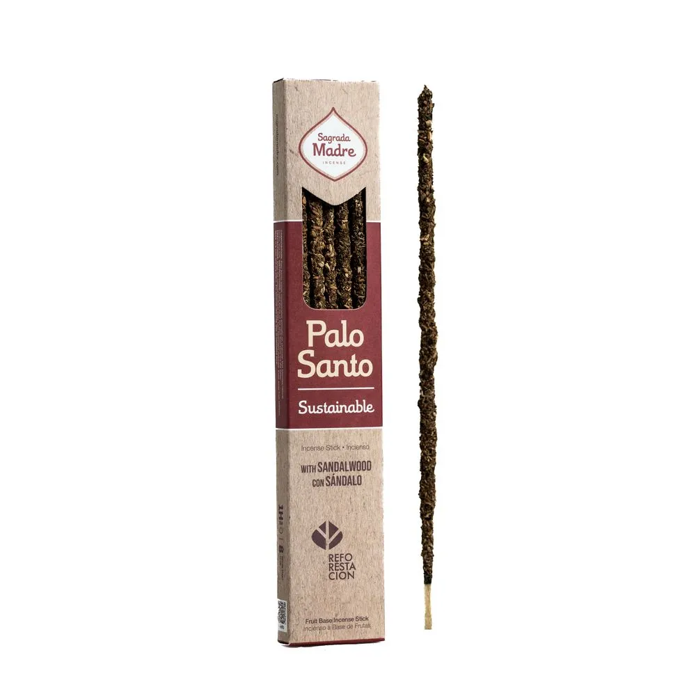 [5918G] Palo Santo con varitas de incienso de sándalo – Sagrada Madre
