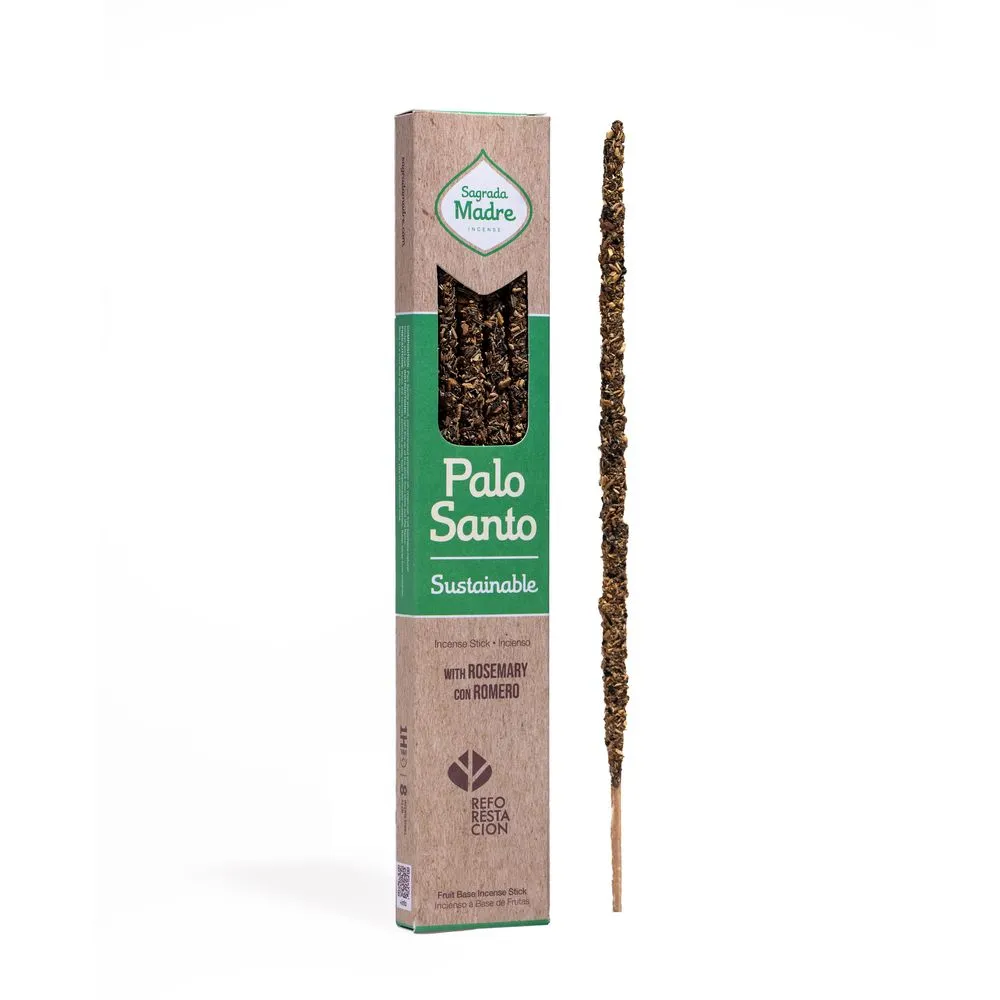 Palo Santo con varitas de incienso de romero – Sagrada Madre