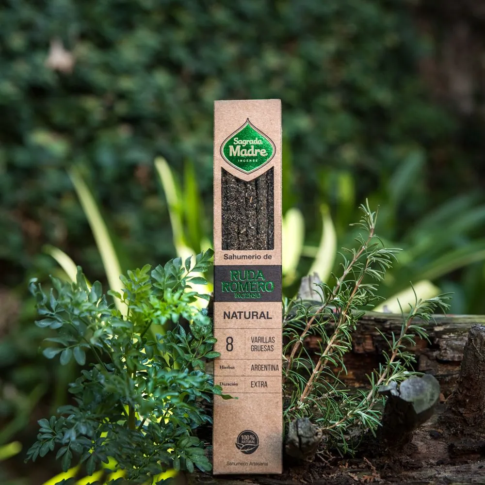 [5918S] Incienso Natural con romero, ruda - Sagrada Madre