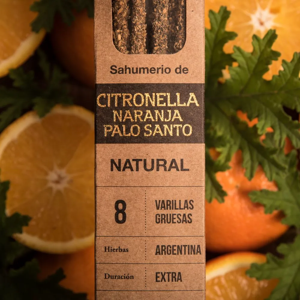 [5918J] Incienso Natural con citronela, naranja y palo santo - Sagrada Madre