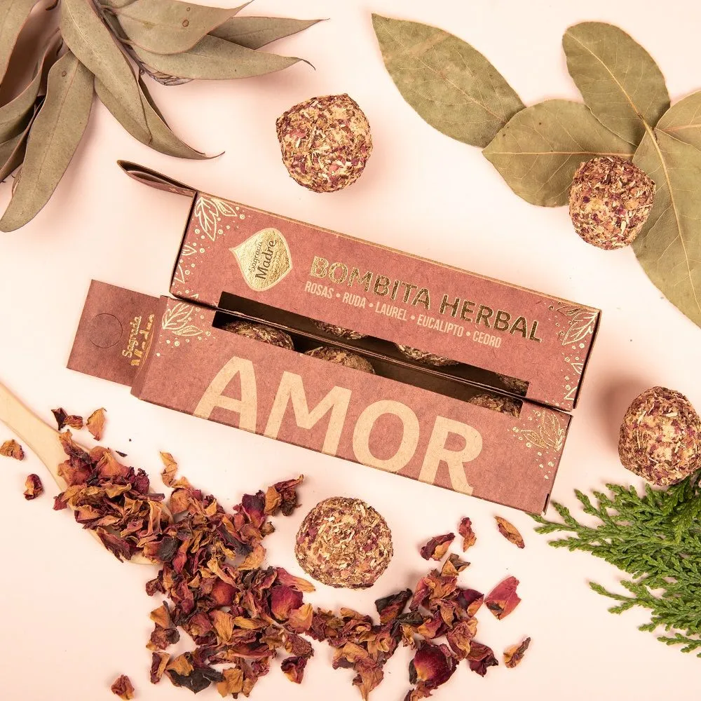 Bomba de Incienso Herbal Amor (4 pcs) - Sagrada Madre