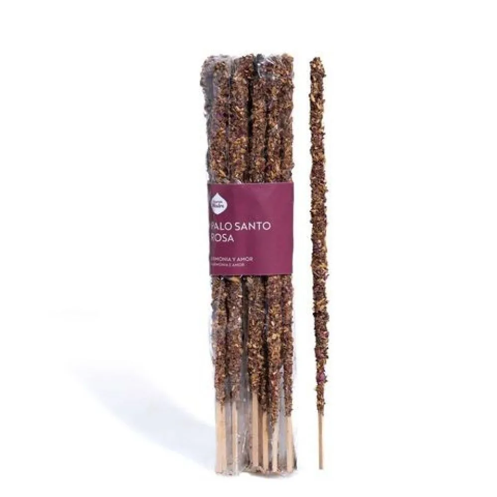 [320L] Paquete de Incienso Natural x20 Palo Santo y Rosa - Sagrada Madre